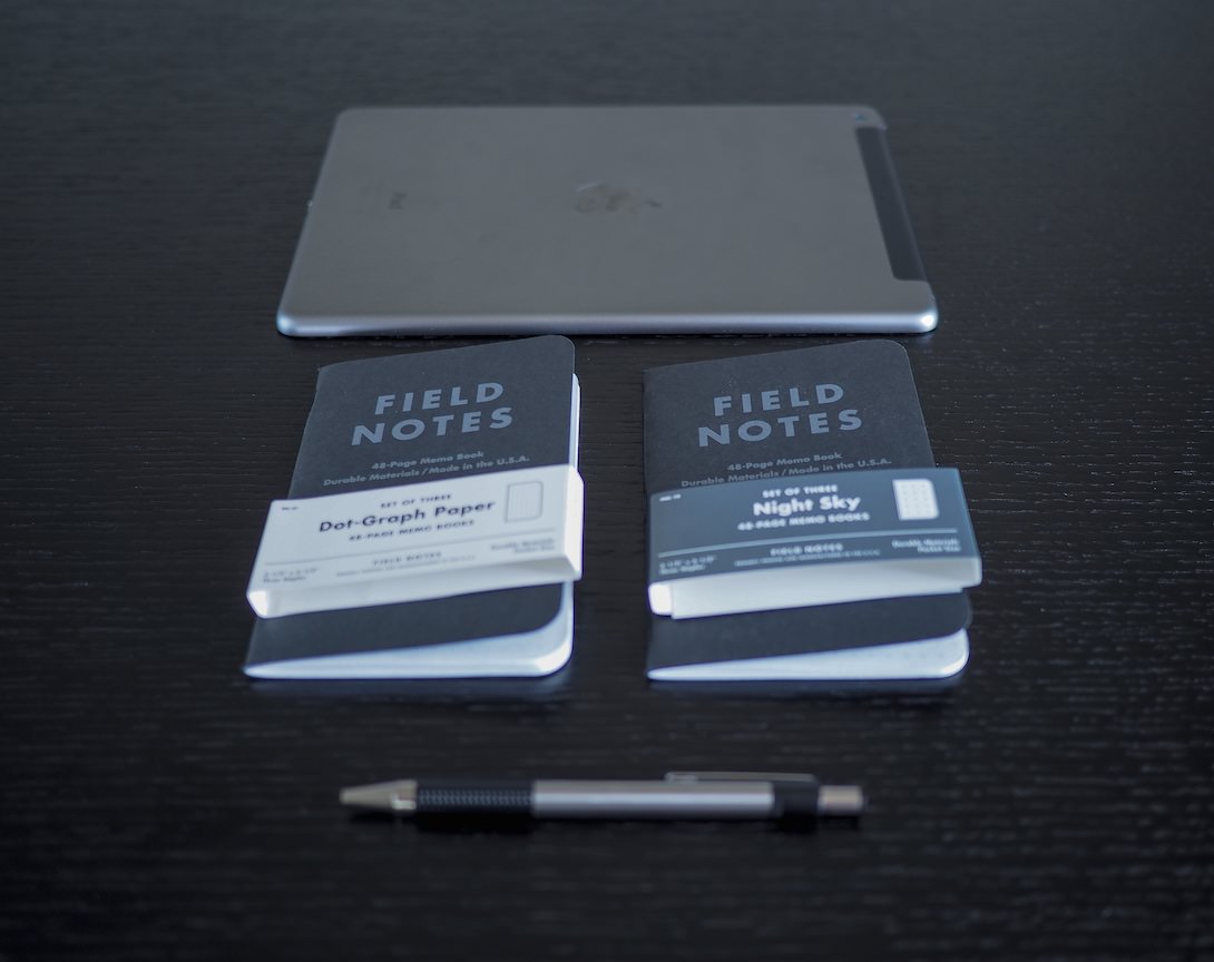 Field Notes  Pitch Black Notebook - Ruled or Dot-Graph